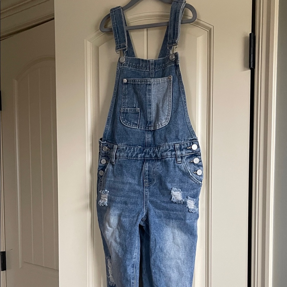 Chelsea & Violet Girls Denim Overalls